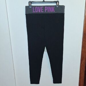 Victoria's Secret Sequin LOVE PINK YOGA Pants Size L